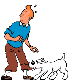 tintin with snowy